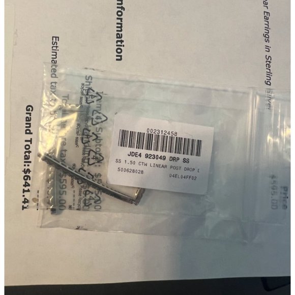 Ross & Simons 1.50 ct. T.w. Diamond Linear Earrings in Sterling Silver - Picture 4 of 5